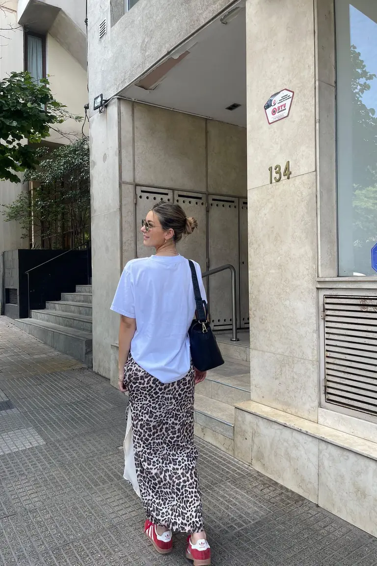 Look Urbano: Contraste Animal Print y Básicos Deportivos de sofidelfabro para argentina