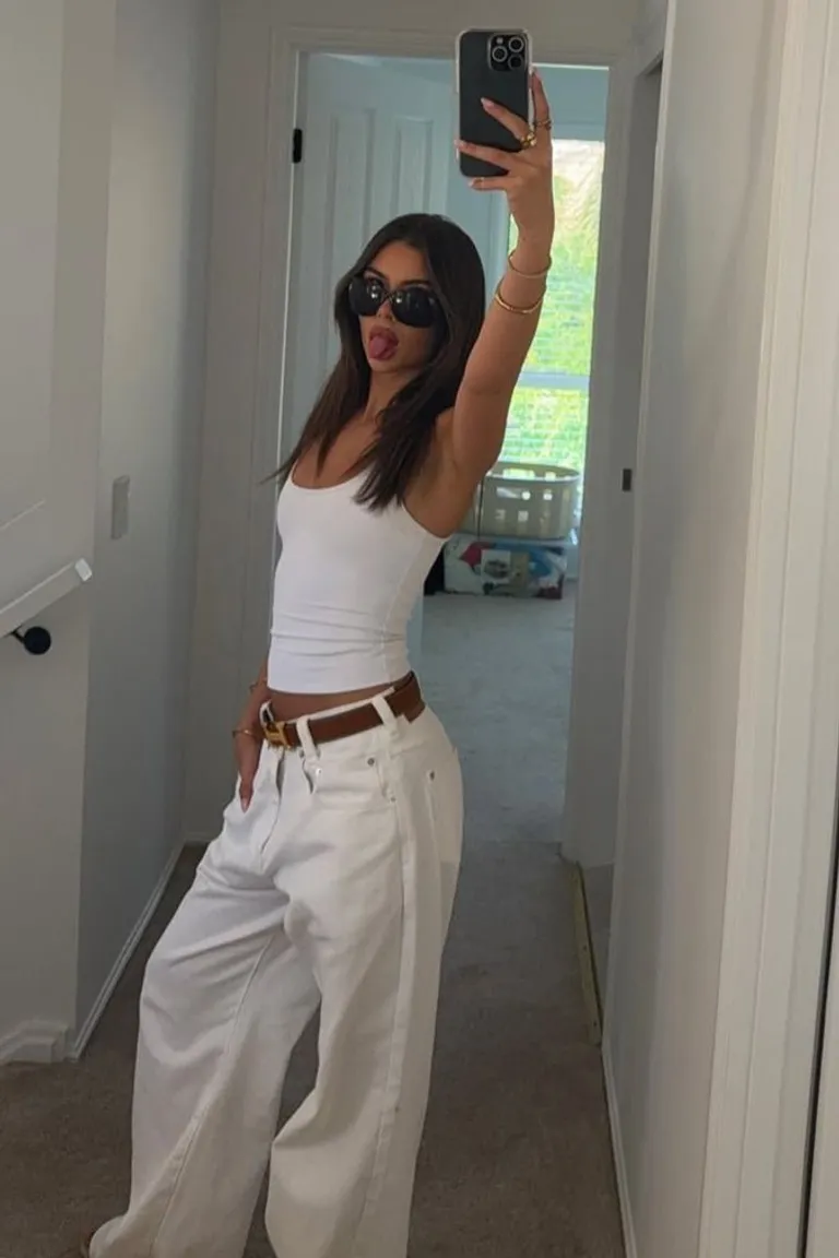 Look Minimalista Veraniego: Tank Top Blanco y Pantalones Palazzo de ootd para argentina