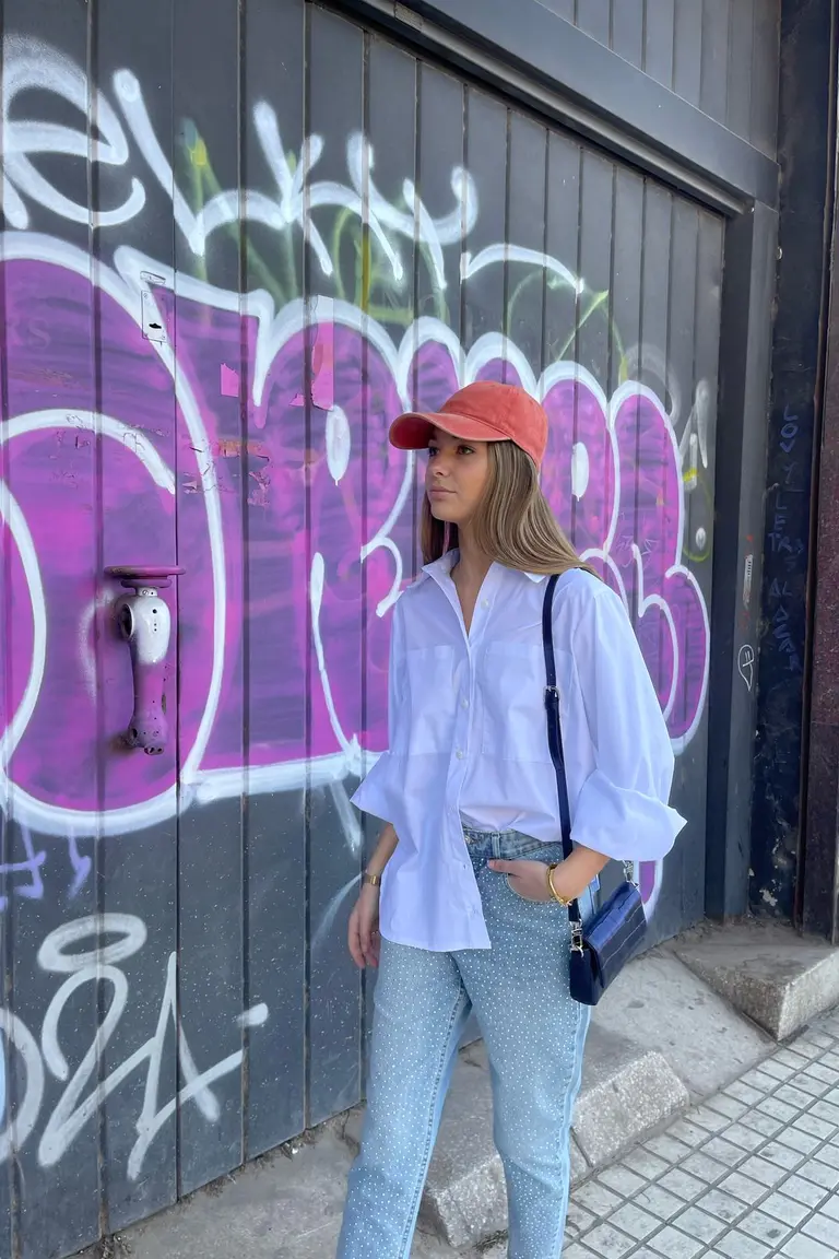 Look Casual Chic: Camisa Oversized y Jeans de sofidelfabro para argentina