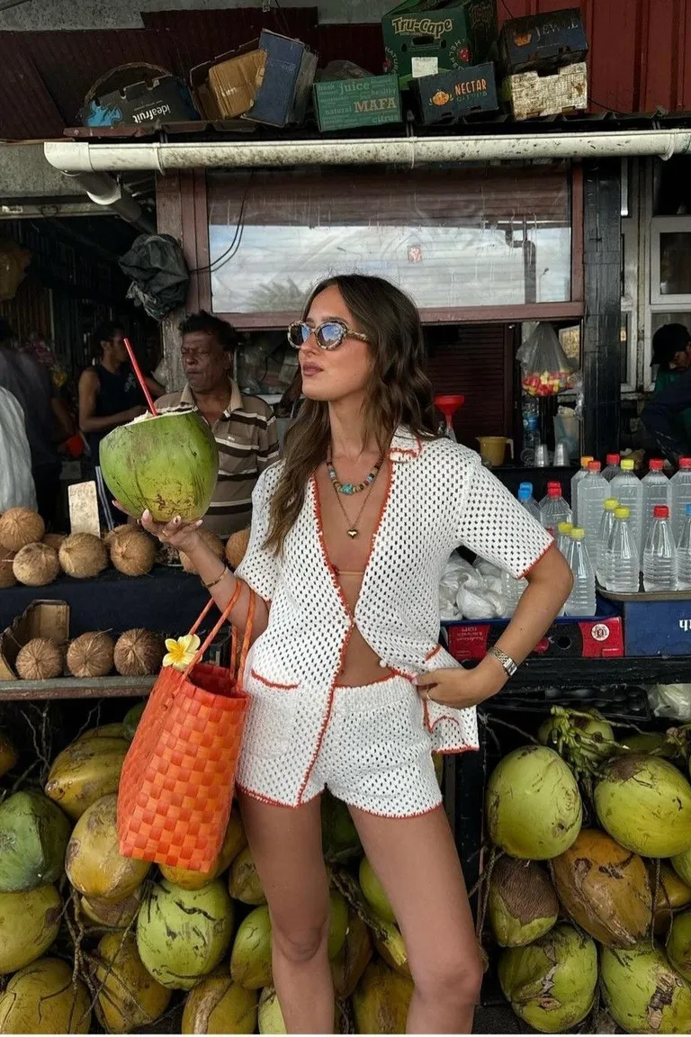 Look Tropical Chic: Conjunto de Lunares para Vacaciones en el Caribe de ootd para argentina