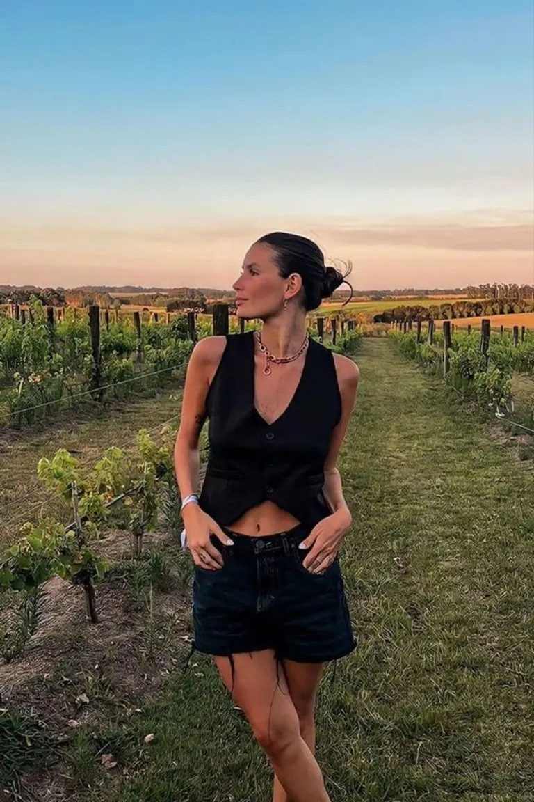 Look Total Black Veraniego para Viñedos de ootd para argentina