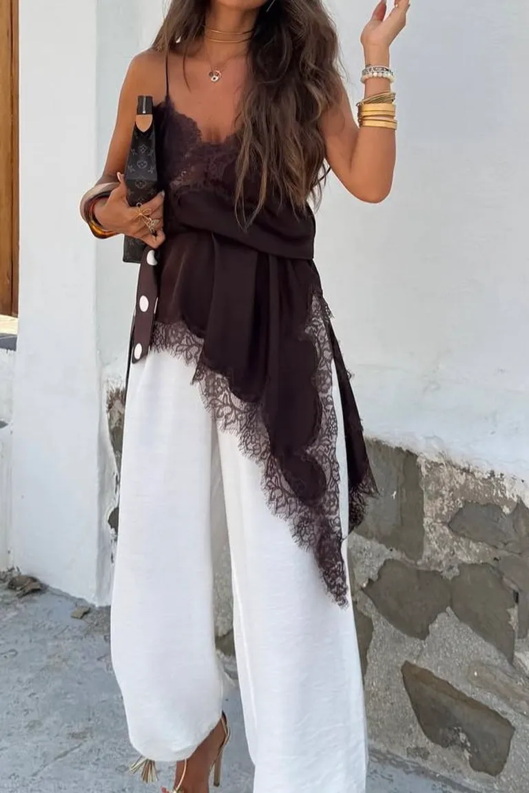 Look Minimalista: Vestido Blanco y Chal Negro para Verano de ootd para argentina
