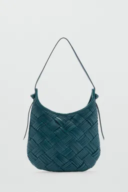 Bolso cuero trenzado de Mango en Bolsos y Carteras para argentina