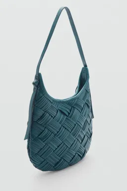 Bolso cuero trenzado de Mango en Bolsos y Carteras para argentina