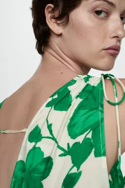 Vestido largo estampado evasé de Mango en Vestidos para argentina