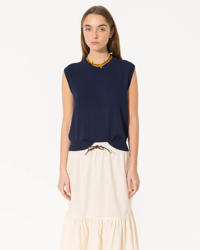 Top de velvet de corte corto hasta la primera cadera para mujer de Jazmin Chebar en Tops para argentina