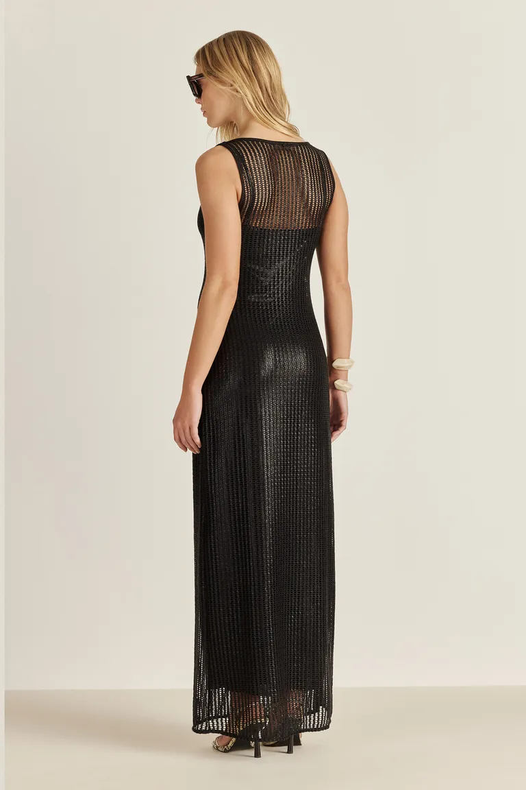 Vestido de red foil y gasa, una fusión de estilo y versatilidad para la mujer moderna de Tucci en Vestidos para argentina