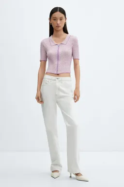 Polo cremallera rayas de Mango en Buzos y Sweaters para argentina
