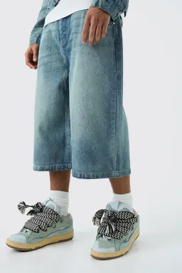 Jorts de denim largos de Boohooman en Bermudas y Shorts para argentina