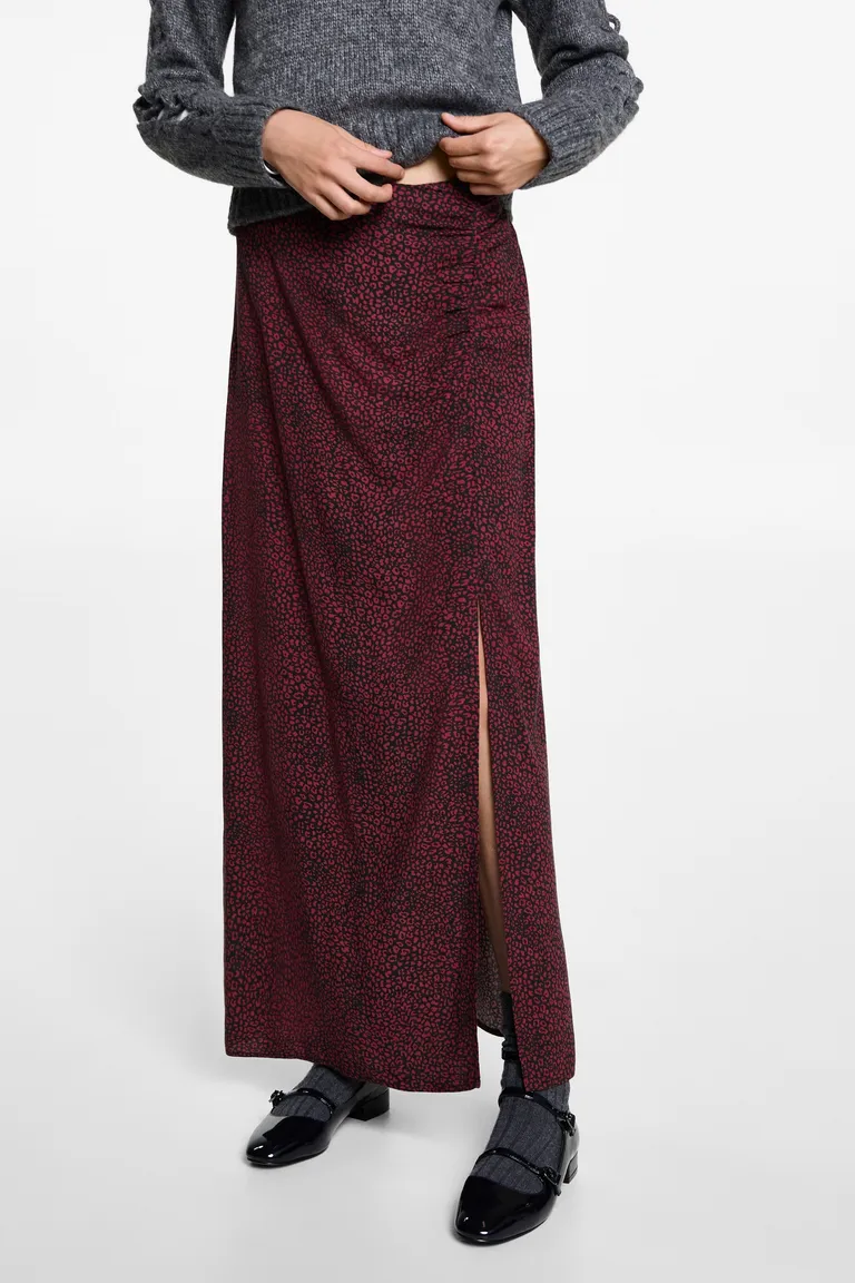 Falda midi leopardo de Mango Teen en Faldas para argentina