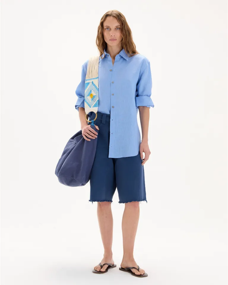 Camisa de lino de corte clásico y unisex, ideal para cualquier temporada de Blue Sheep en Camisas para argentina