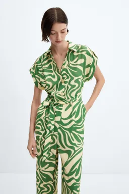 Mono camisero estampado de Mango en Monos para argentina