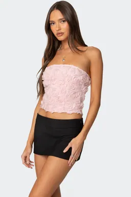 Corset floral texturizado rosee de Edikted en Tops para argentina
