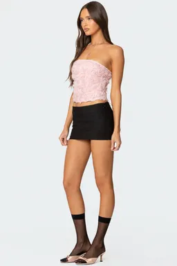 Corset floral texturizado rosee de Edikted en Tops para argentina