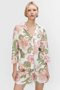 Camisa estampada texturizada de Mango en Camisas para argentina