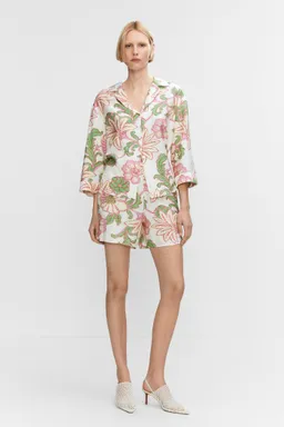 Camisa estampada texturizada de Mango en Camisas para argentina