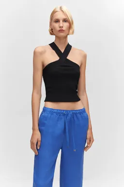Pantalón lino de Mango en Pantalones para argentina