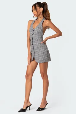 Narissa mini vestido cuadros espalda descubierta de Edikted en Vestidos para argentina