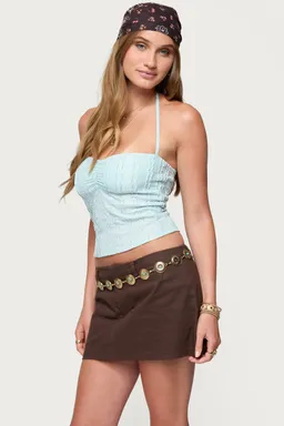 Top halter galya texturado de Edikted en Tops para argentina