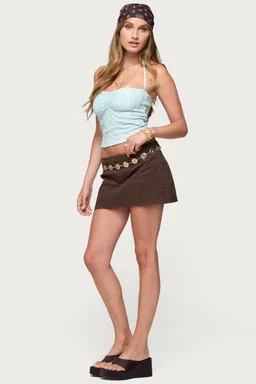 Top halter galya texturado de Edikted en Tops para argentina