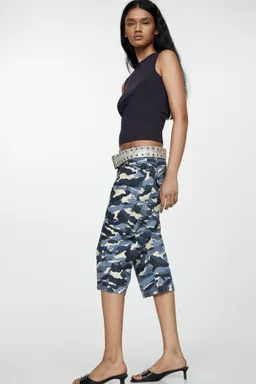 Bermudas jean camufladas de Mango en Pantalones para argentina