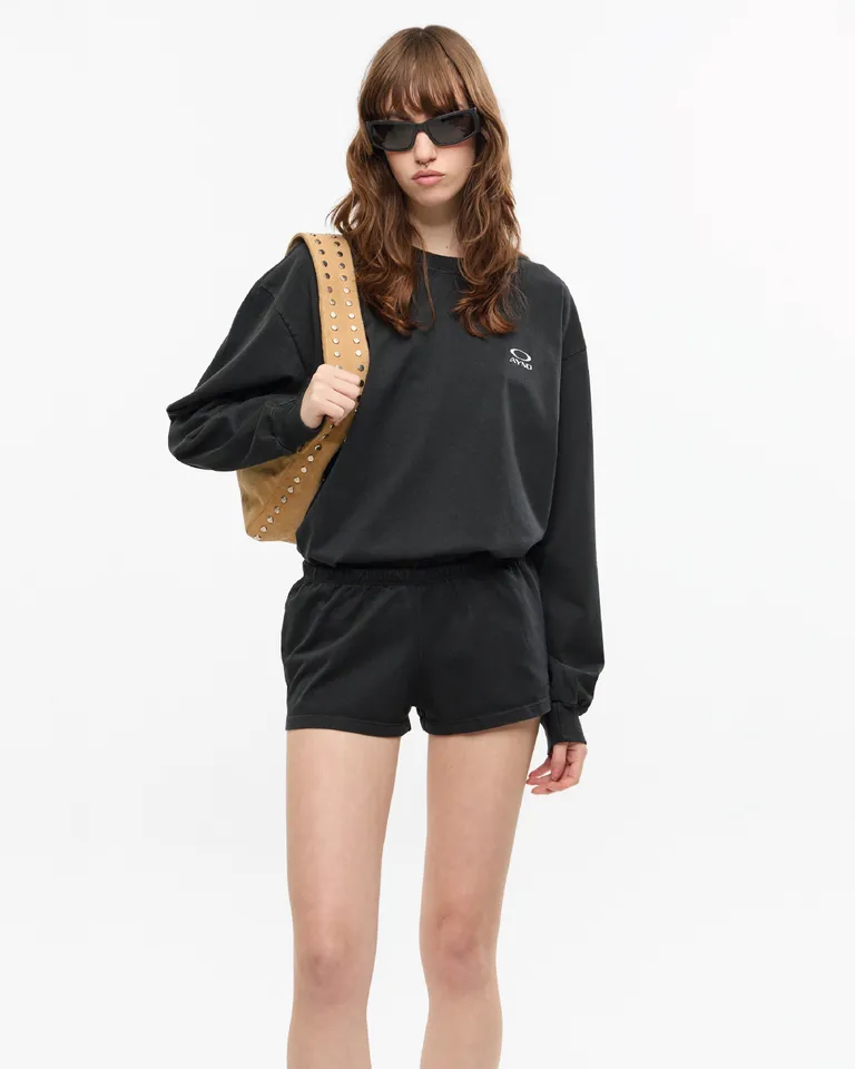 Shorts de jersey básicos con logo bordado para mujer de Ay Not Dead en Shorts para argentina