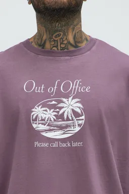 Remera fuera de oficina púrpura de Fashion Nova en Remeras y Polos para argentina