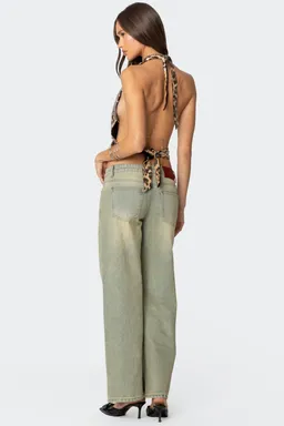 Top lentejuelas estampado leopardo de Edikted en Tops para argentina