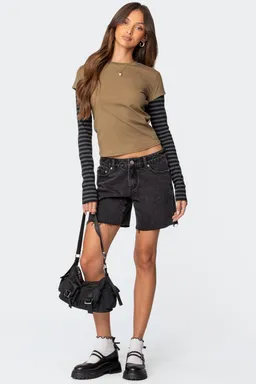 Remera eliana manga larga capas de Edikted en Remeras para argentina
