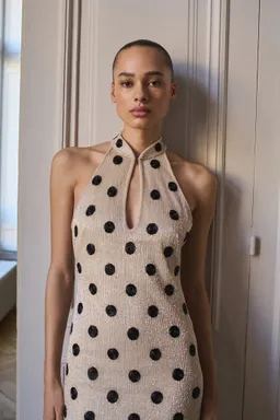 Vestido halter topos pedrería de Mango en Vestidos para argentina