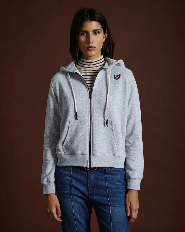 Buzo con capucha y cordones frontales para mujer de Wanama en Buzos y Sweaters para argentina