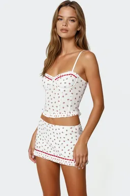 Corset mica floral con copa de Edikted en Tops para argentina
