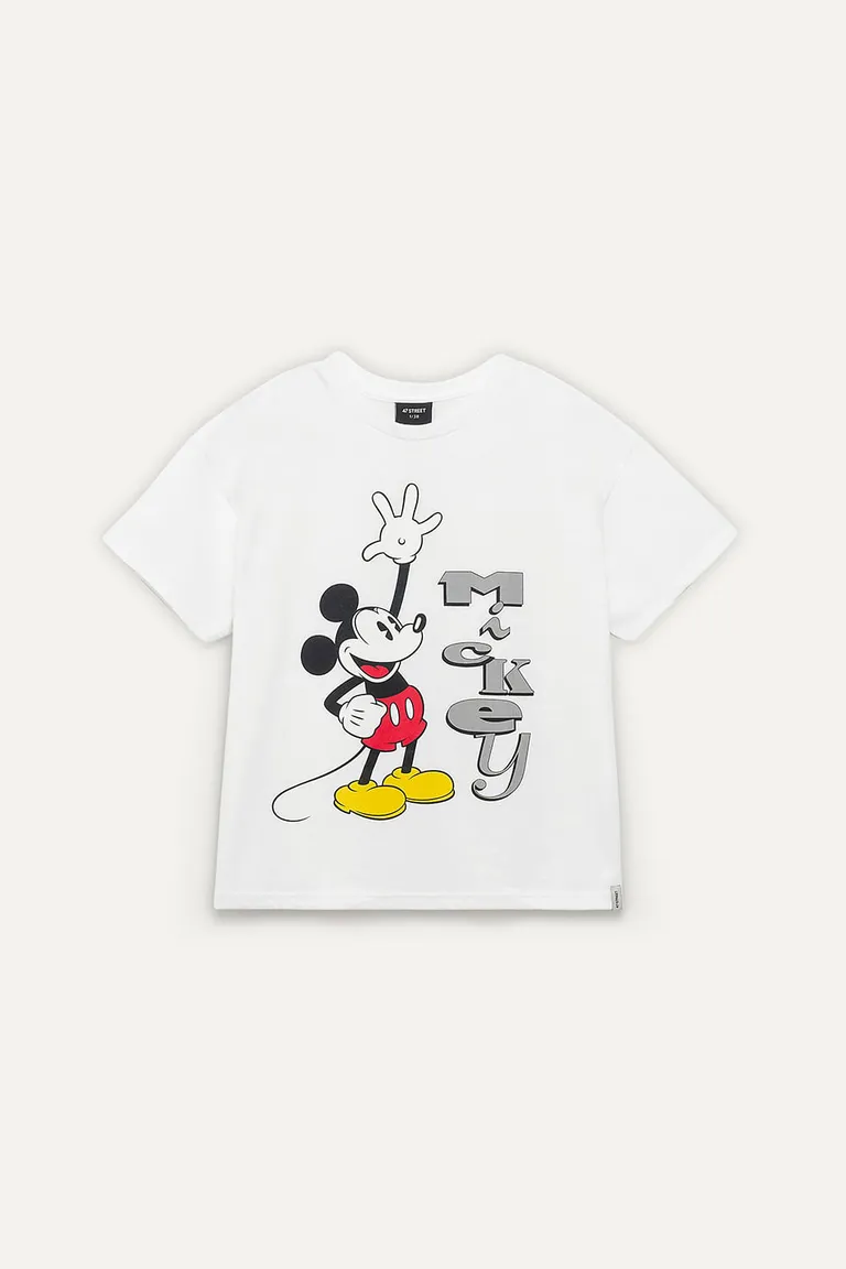 Remera estampada con diseño vintage de Mickey Mouse para mujer de 47 Street en Remeras para argentina