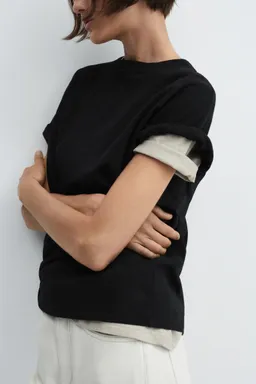 Remera algodón cuello redondo de Mango en Remeras para argentina