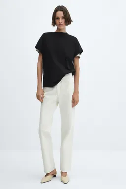 Remera algodón cuello redondo de Mango en Remeras para argentina
