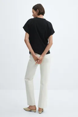 Remera algodón cuello redondo de Mango en Remeras para argentina