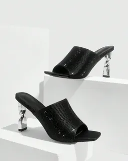 Sandalias tacón aguja rhinestone de Cuccoo en Zapatos con Tacos para argentina
