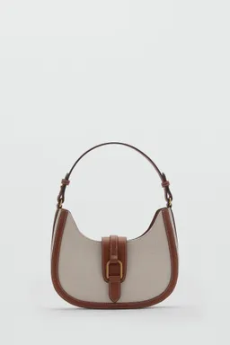 Bolso canvas hombro contraste de Mango en Bolsos y Carteras para argentina