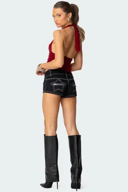 Micro short estrellas yazi de Edikted en Shorts para argentina