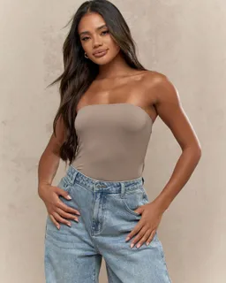 Body de jersey bandeau cavado de Missguided en Bodies para argentina