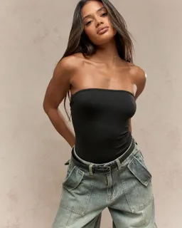 Body de jersey bandeau cavado de Missguided en Bodies para argentina