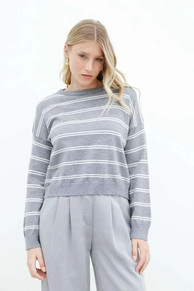 Sweater Diseño Rayado de Hesed en Buzos y Sweaters para argentina