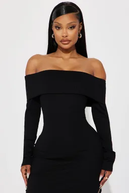 Vestido midi rib acanalado de Fashion Nova en Vestidos para argentina