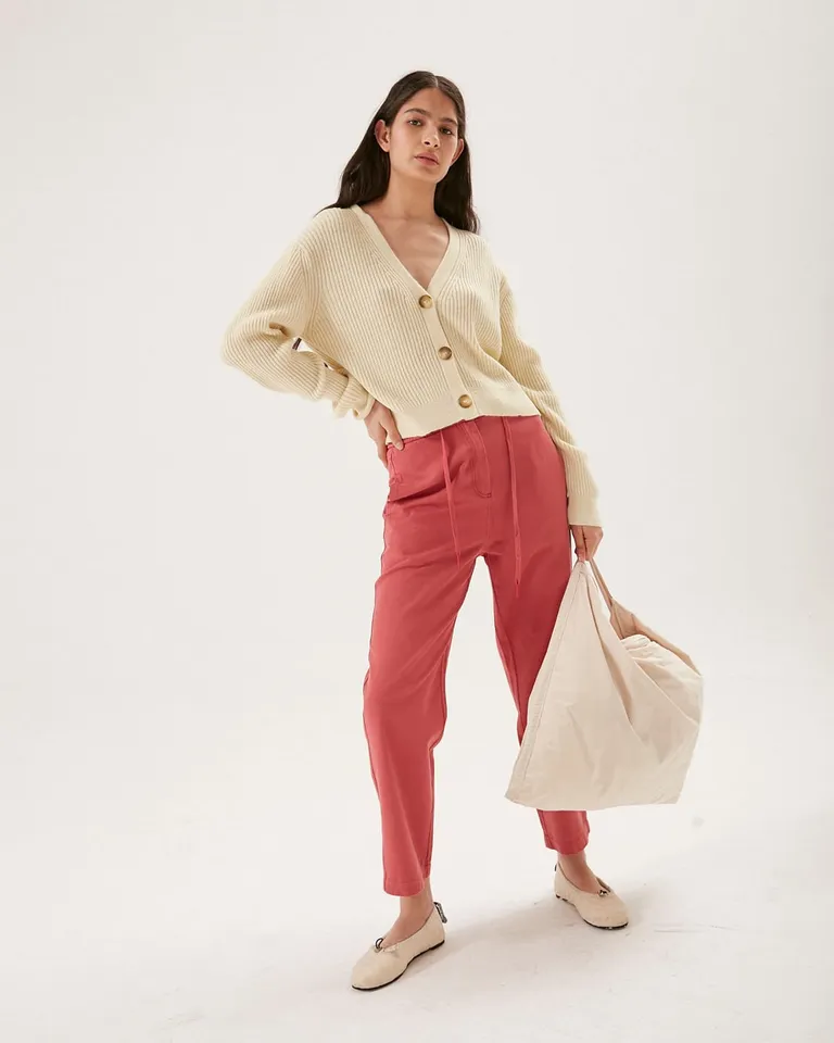 Cardigan tejido con escote en V y botones frontales de diseño clásico de Furzai en Buzos y Sweaters para argentina