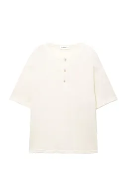 Remera manga corta cuello panadero de Pull&Bear en Remeras y Polos para argentina