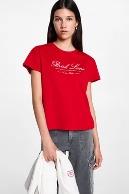Remera algodón bordado de Mango Teen en Remeras para argentina