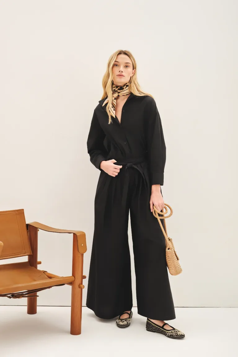 Pantalón recto de corte amplio con lazo en la cintura de Rapsodia en Pantalones para argentina