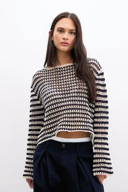 Jersey rayado crochet de Pull&Bear en Buzos y Sweaters para argentina