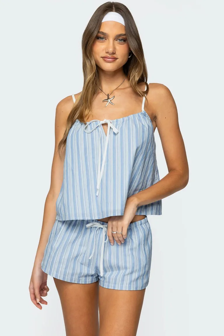 Top babydoll rayado birkley de Edikted en Tops para argentina