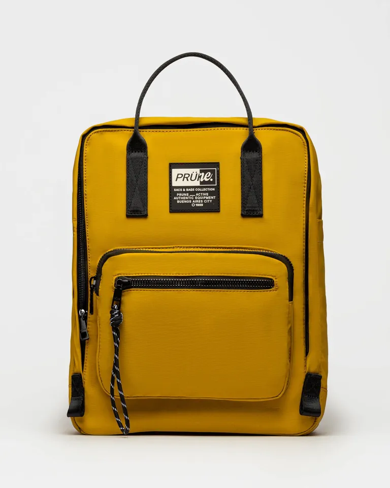 Mochila forest de nylon cordura con herrajes en gun niquel y cinta polyestér negra de Prüne en Mochilas para argentina